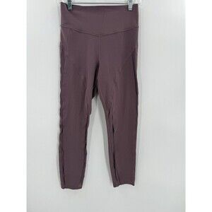 Athleta Formation 7/8 High Rise Active Tight Leggings Sugarplum Purple SMALL